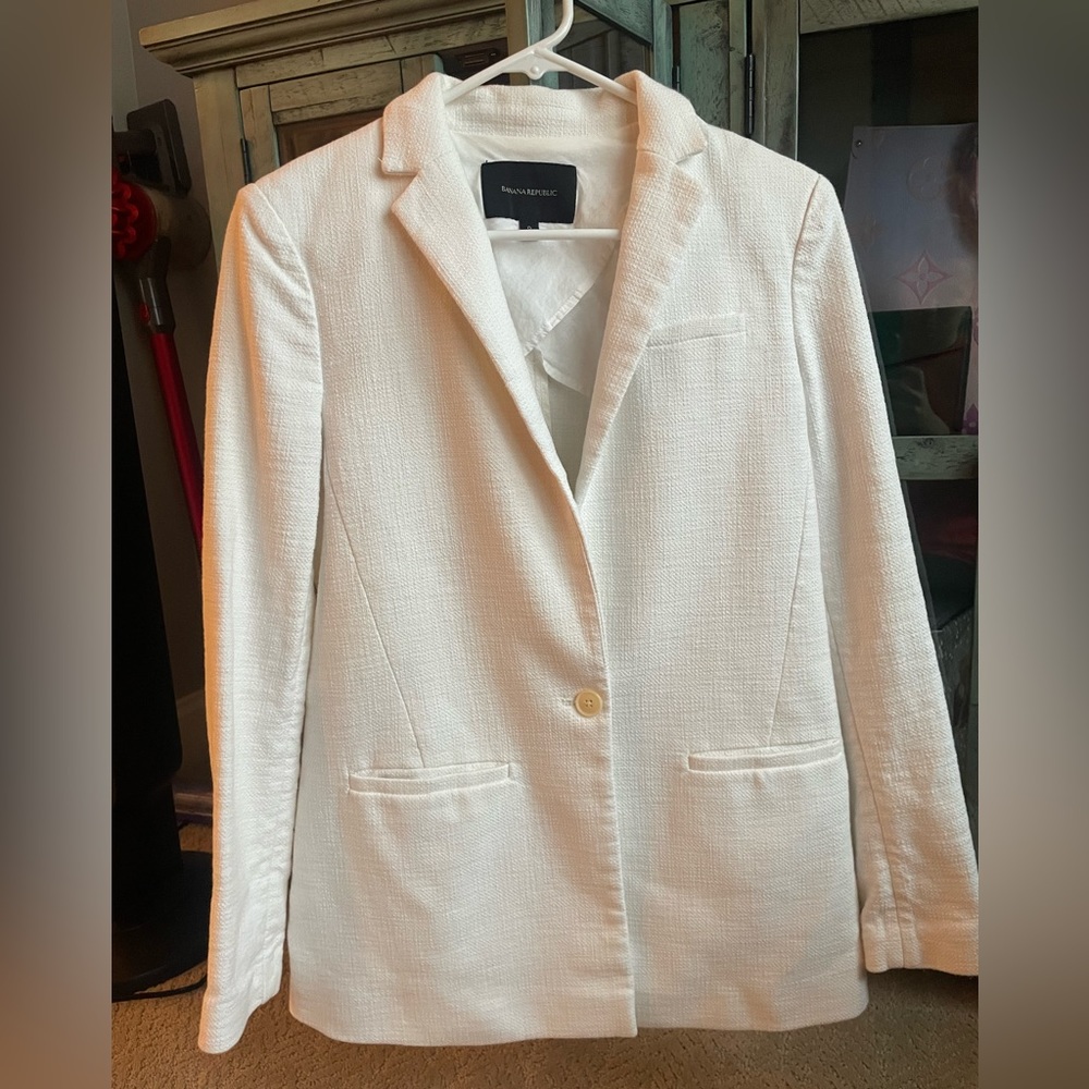 Banana Republic Off white Blazer Sz 0